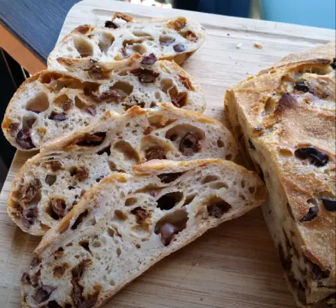 Olive and Sun-Dried Tomato Sourdough