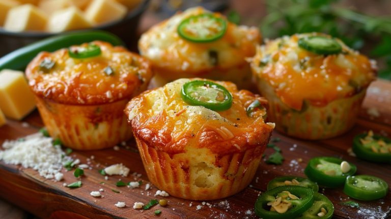 Easy Jalapeño Cheddar Mini Muffin Loaf