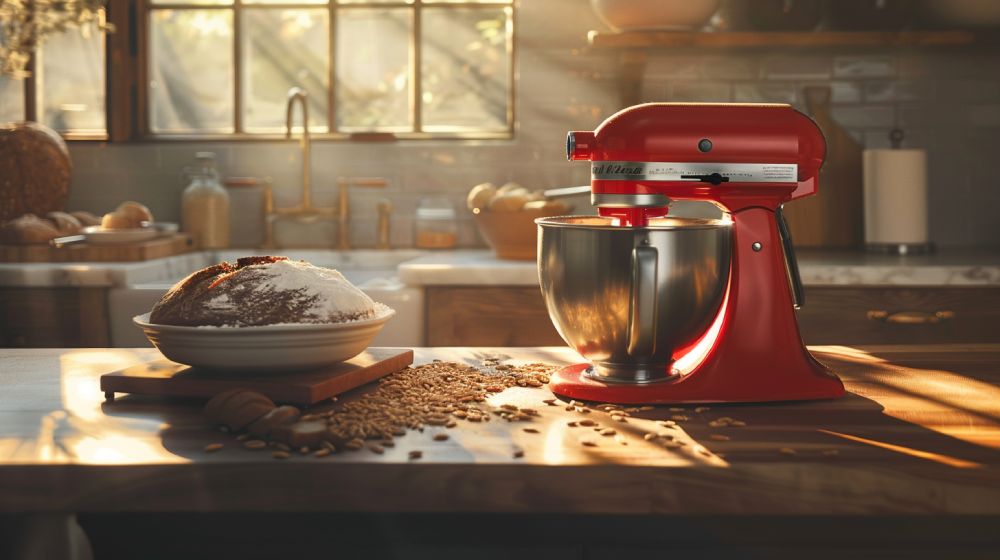 Kneading the Dough with a KitchenAid mixer