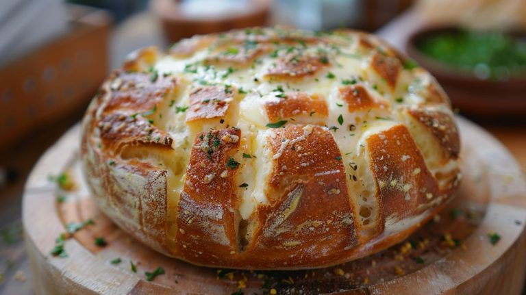 Baked Brie in Sourdough Bread Bowl