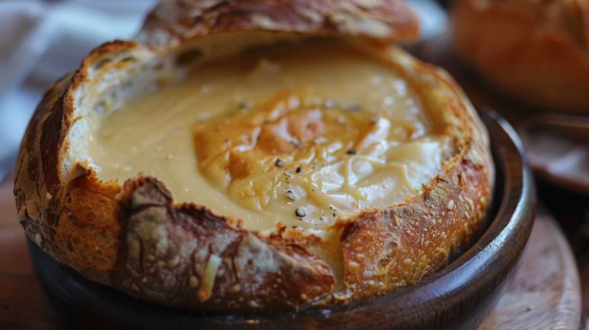 Clam Chowder in Sourdough Bread Bowl