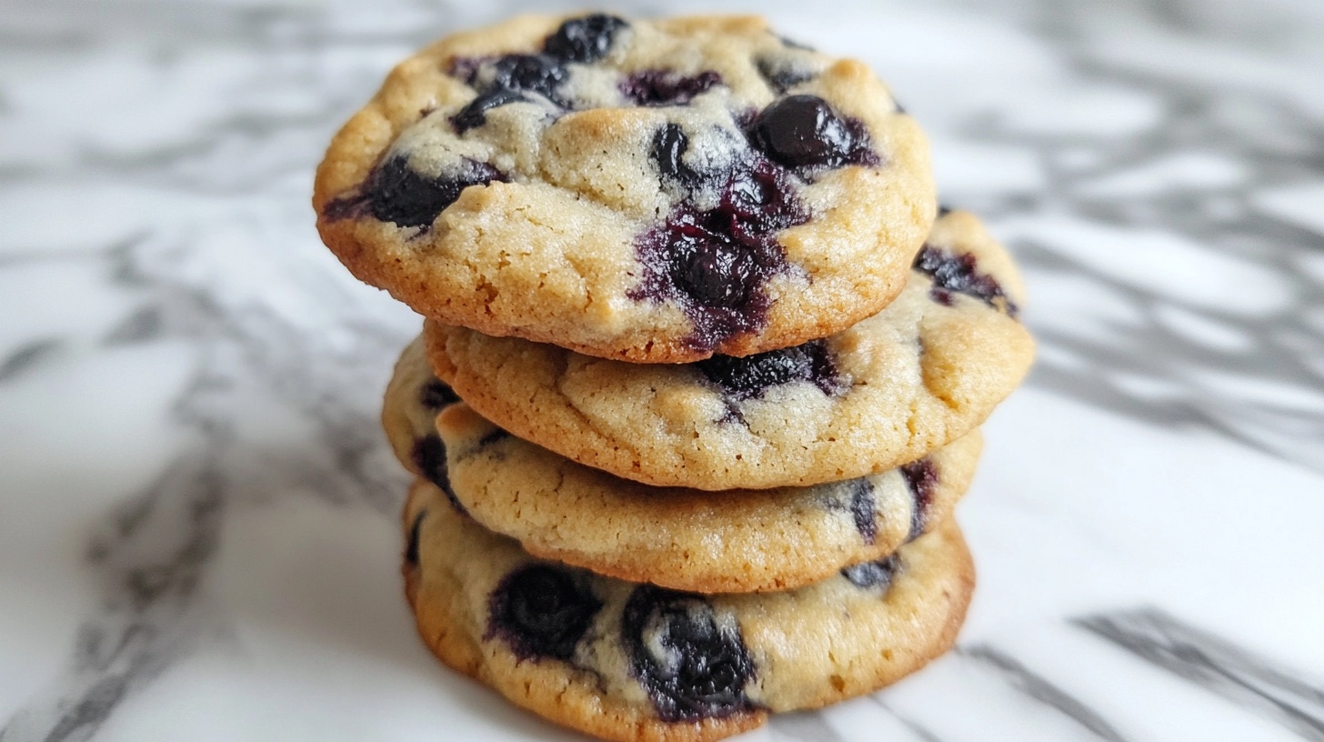 Sourdough Discard Blueberry Cookies