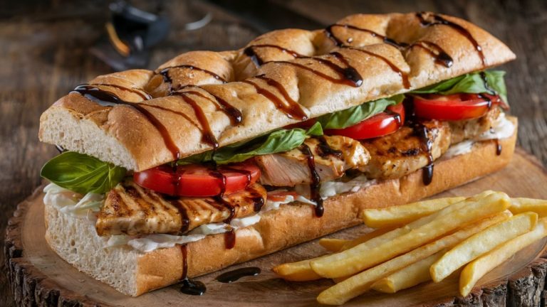 Focaccia Bread Chicken Sandwich