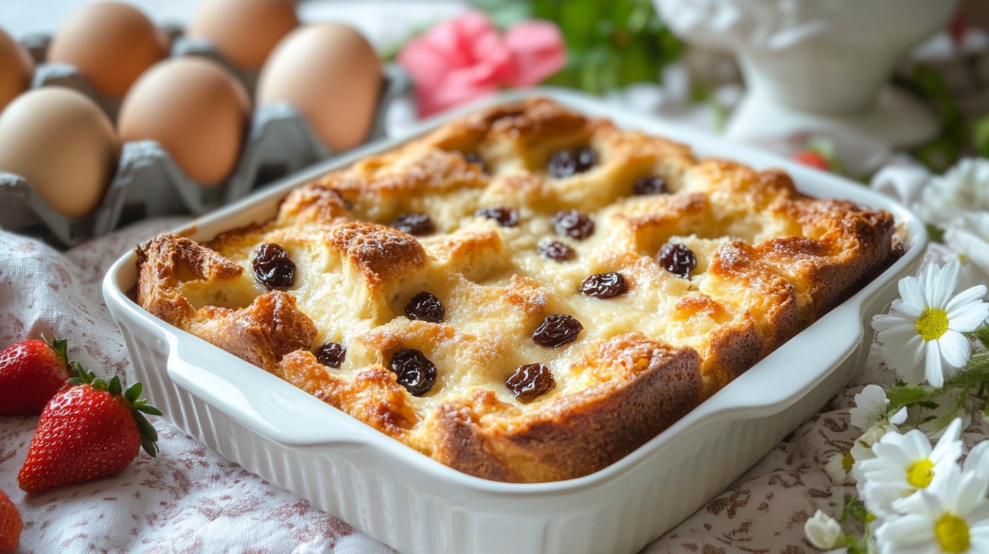 Focaccia Bread Pudding