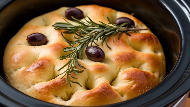 Slow Cooker Focaccia Bread