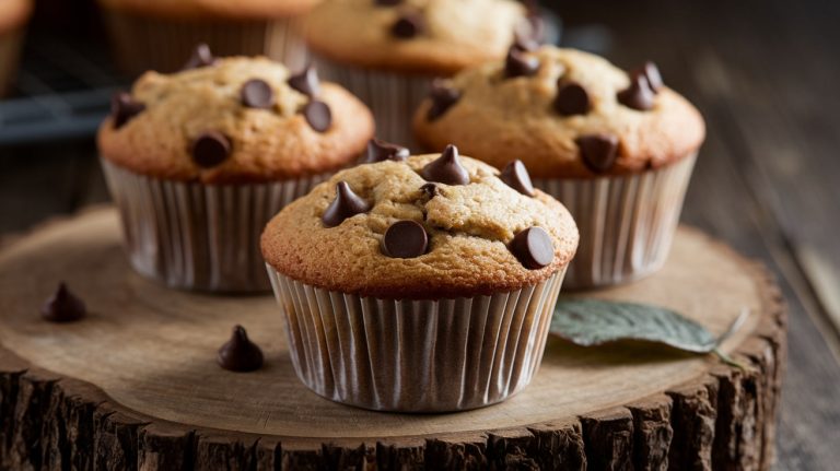 Chocolate Chip Sourdough Muffins