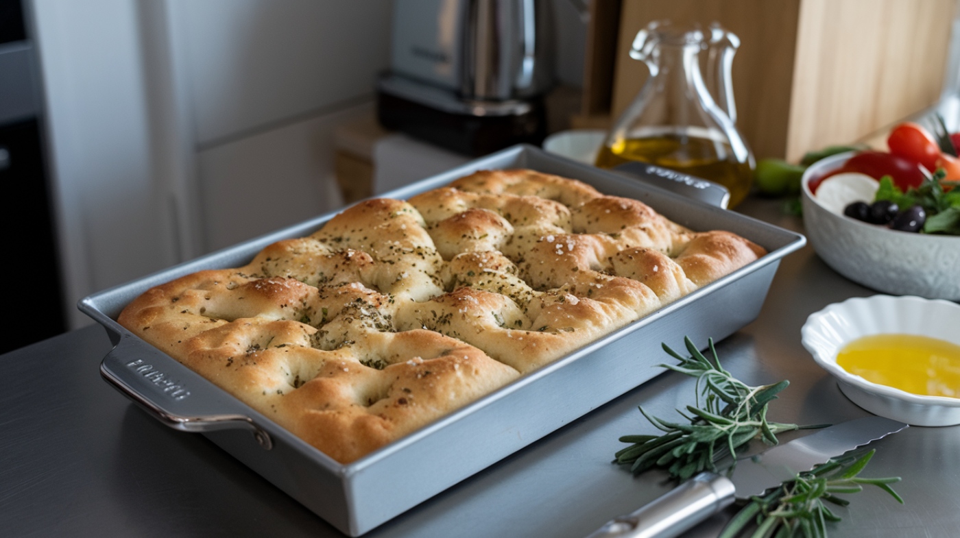 Shockingly Easy No Knead Focaccia