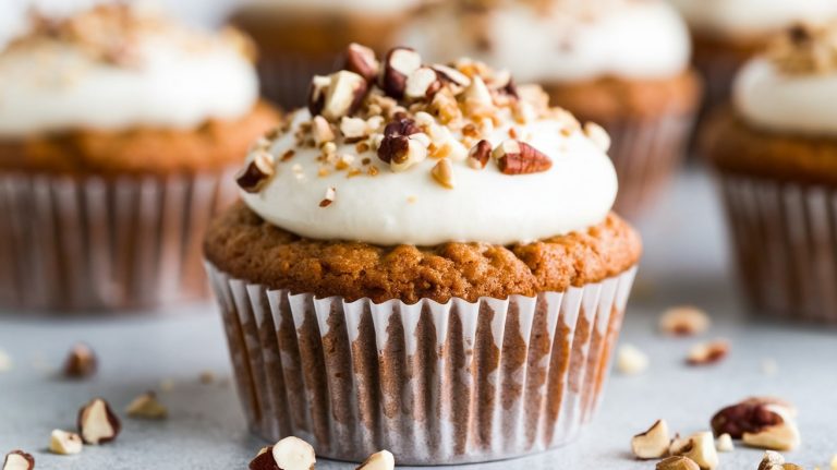 Sourdough Carrot Cake Muffins