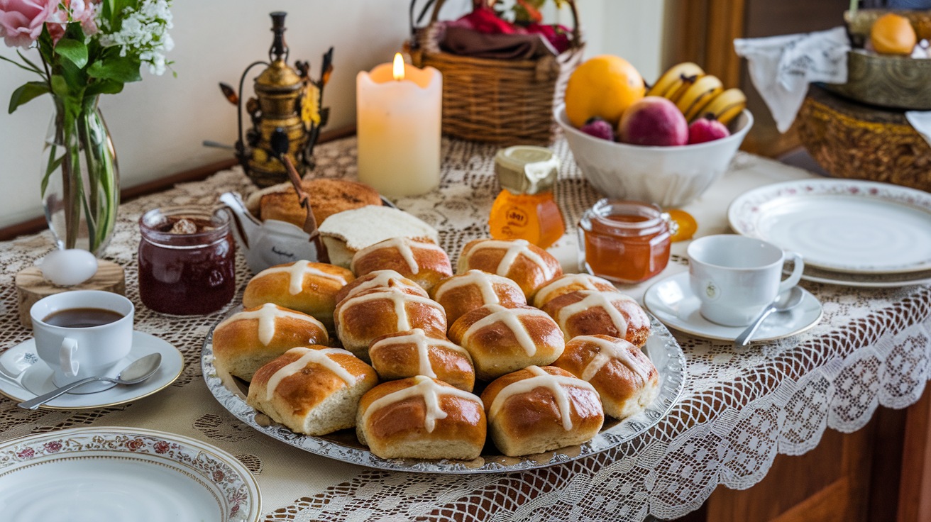 Sourdough Hot Cross Buns