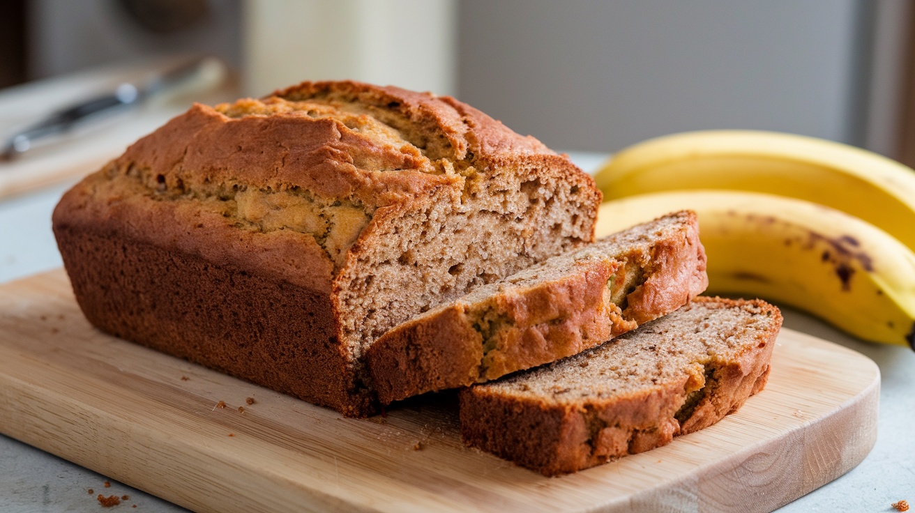 Banana Bread No Baking Soda or Powder