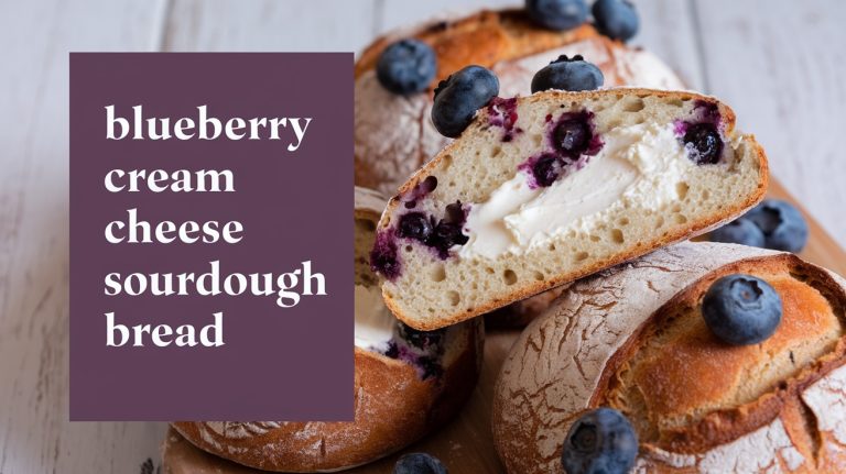 Blueberry Cream Cheese Sourdough Bread