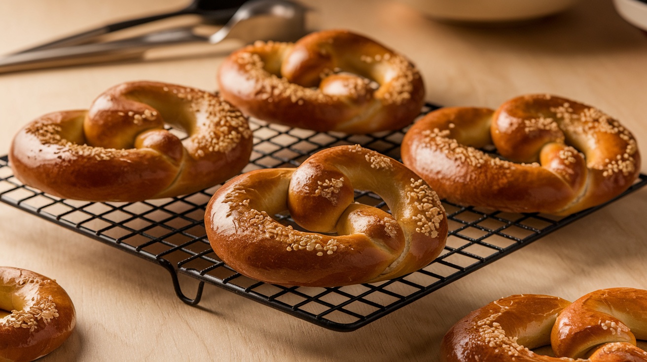 Soft Sourdough Pretzels Recipe