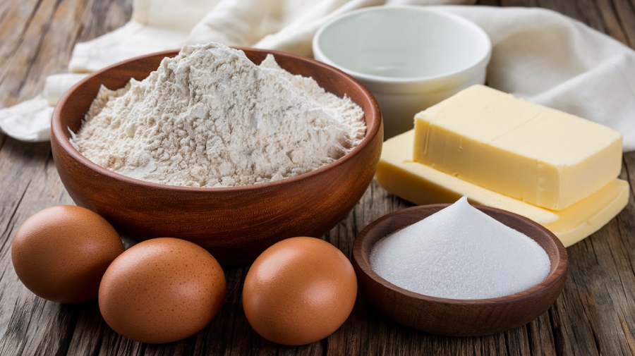 Ingredients for Sourdough Brioche