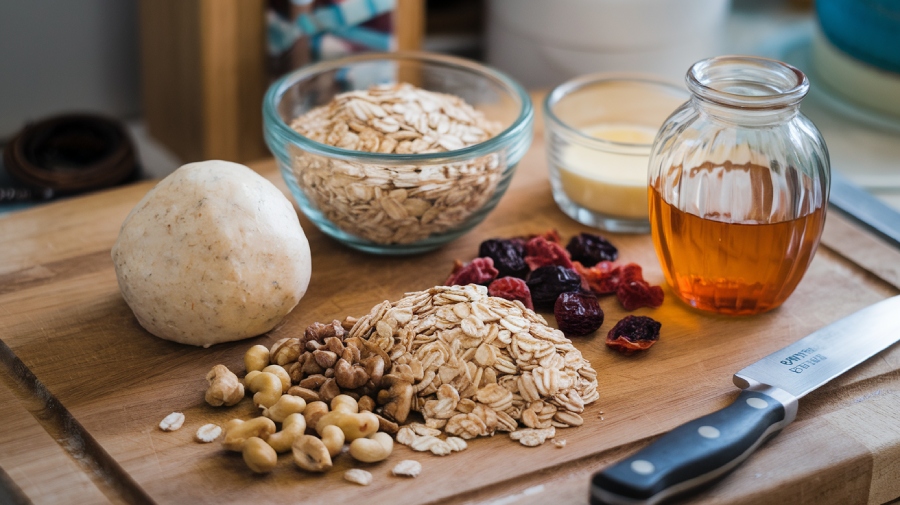 Ingredients for Sourdough Granola Bars