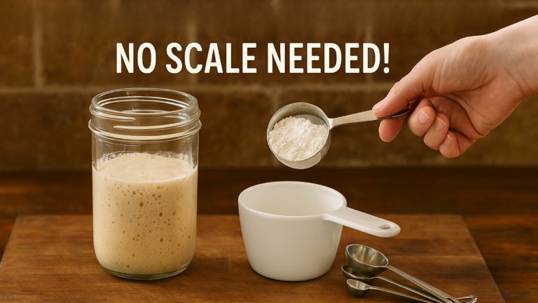 How to Feed Sourdough Starter Without a Scale