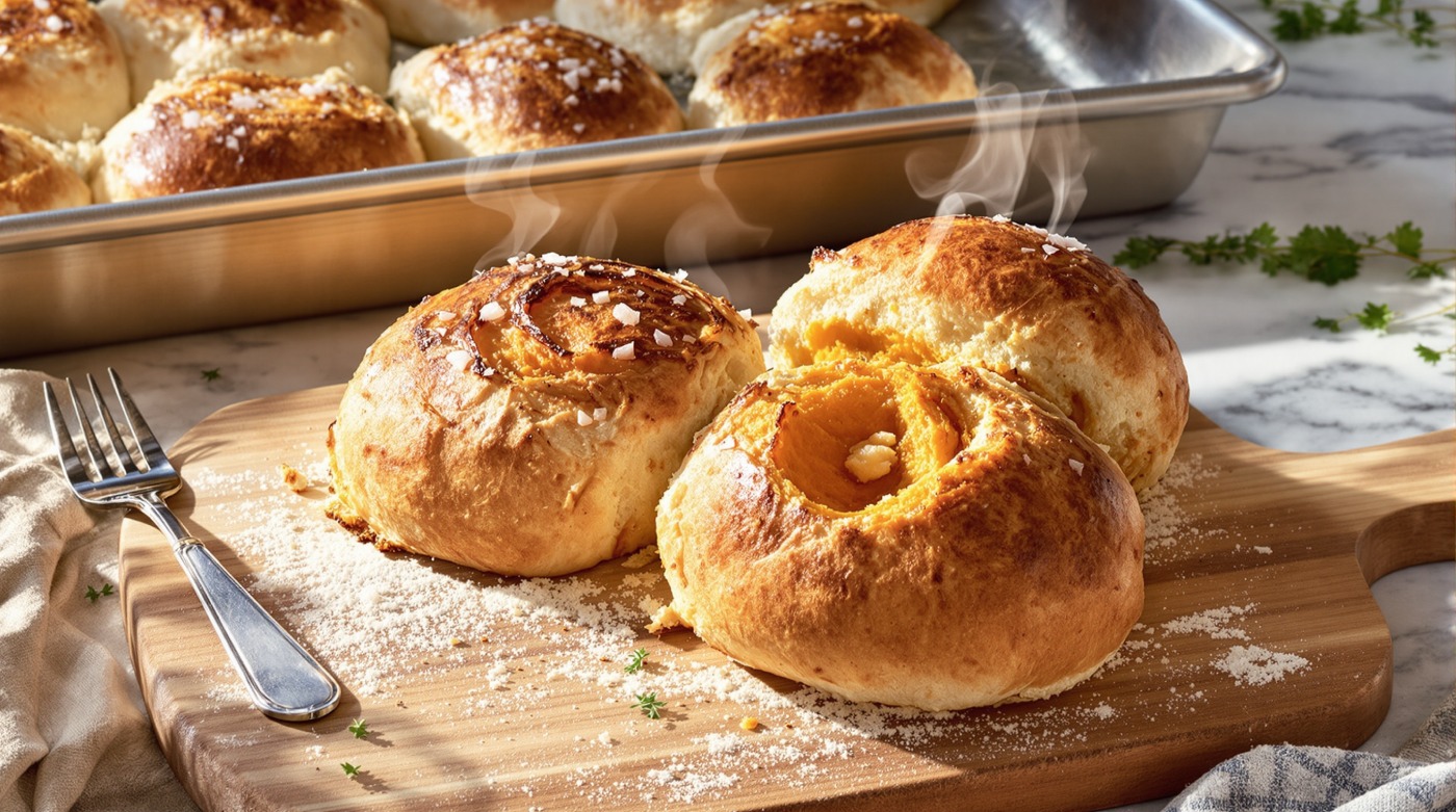 Sourdough Sweet Potato Rolls