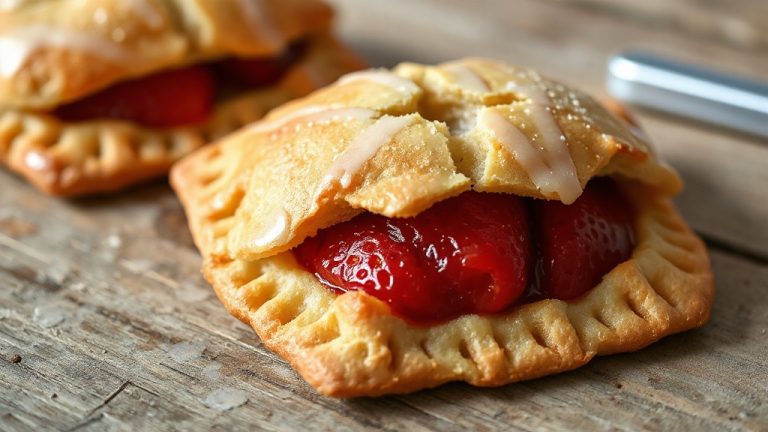 homemade sourdough strawberry pastries