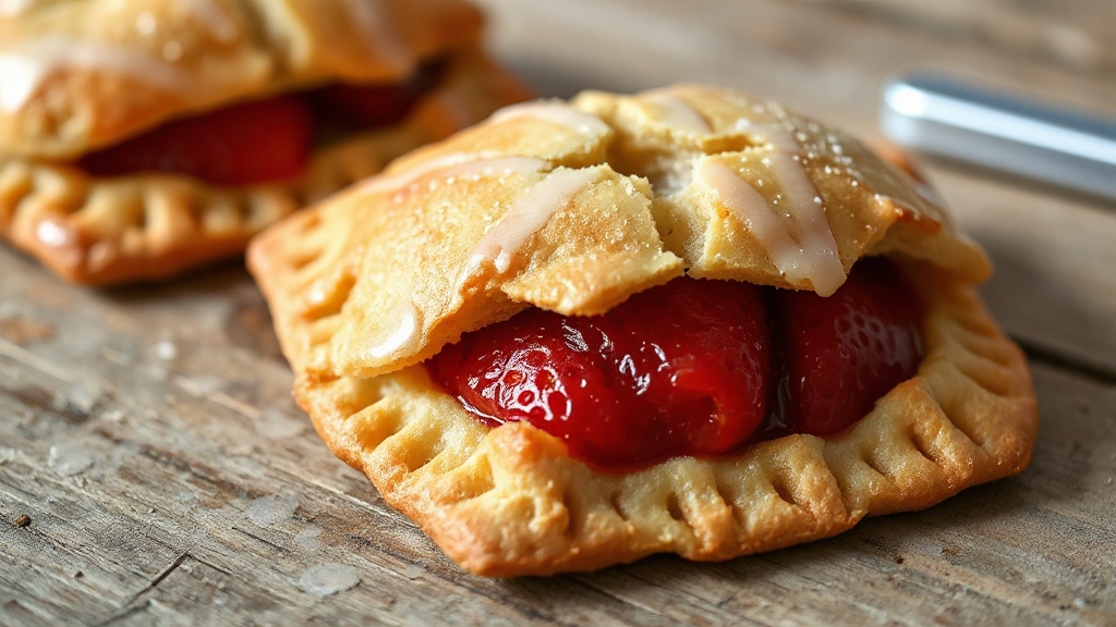 homemade sourdough strawberry pastries
