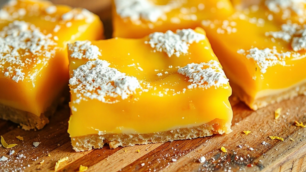 lemon bars with sourdough discard