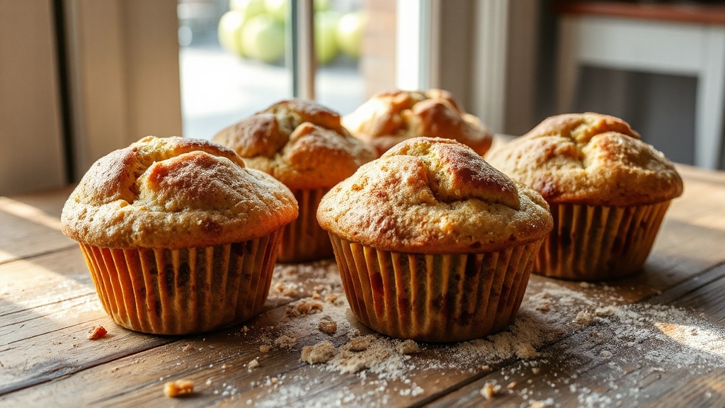 perfectly risen fluffy muffins