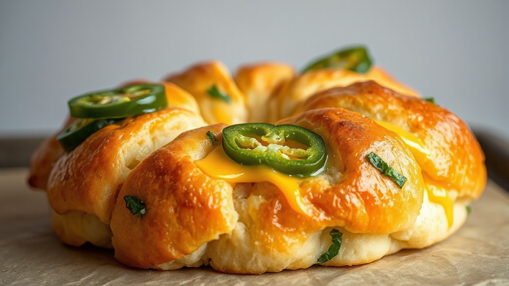 spicy cheesy pull apart bread
