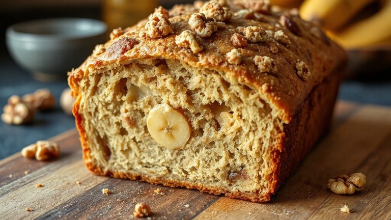 banana flavored crumb bread