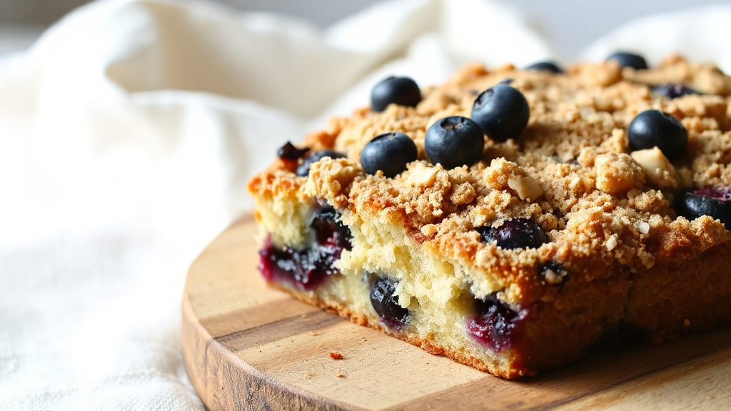 blueberry sourdough crumb cake