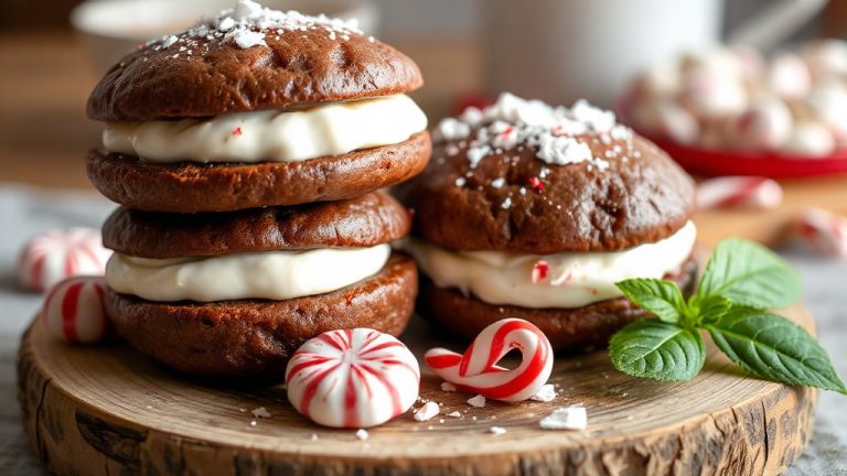 minty filled sandwich treats