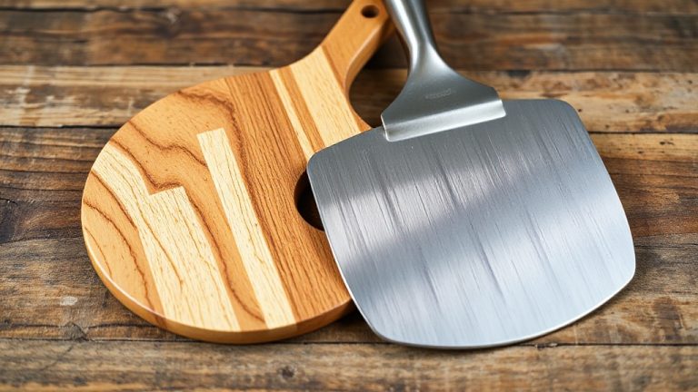 wood versus metal peel
