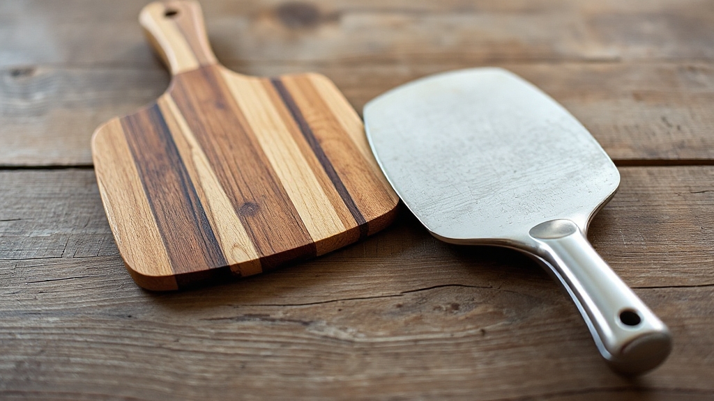 wooden versus metal peels