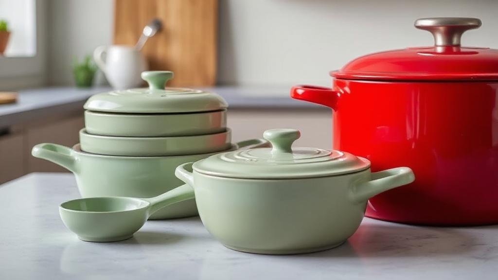 elegant colorful ergonomic cookware