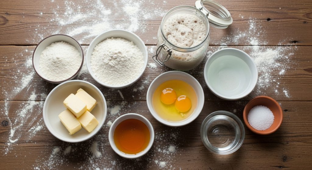 Ingredients Needed for Sourdough Burger Buns