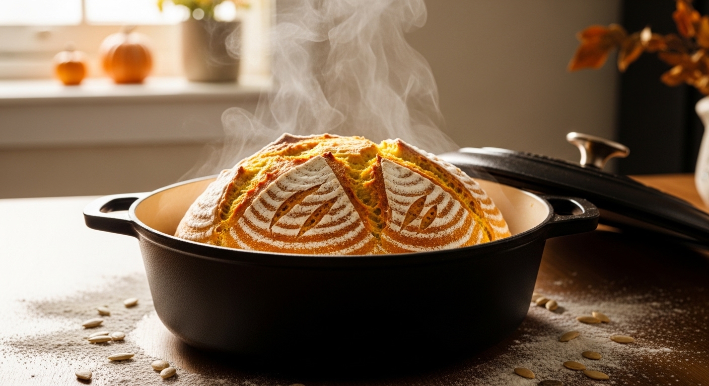pumpkin spice sourdough bread