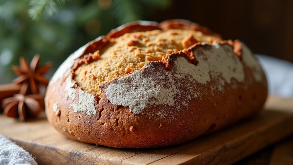 spiced sourdough gingerbread loaf