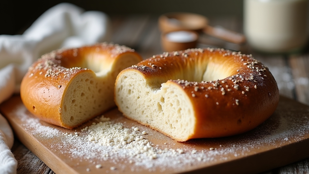 high protein sourdough bagel recipe