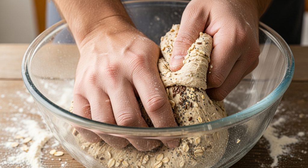 Step-by-Step Dough Mixing and Kneading Process