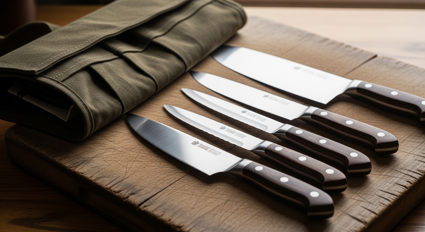 best professional chef knife set with roll bag