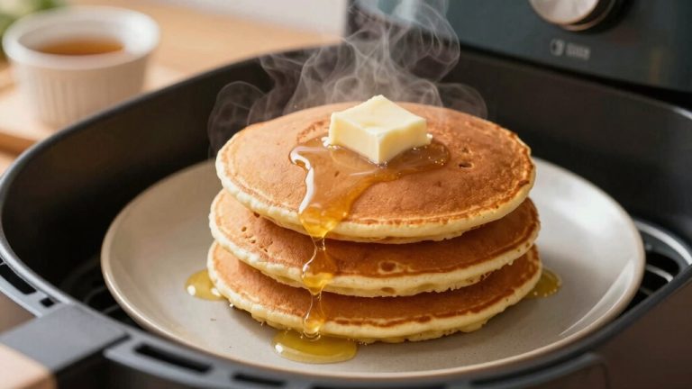 crispy reheated pancakes quickly