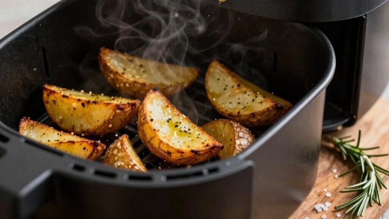 crispy seasoned air fried potatoes