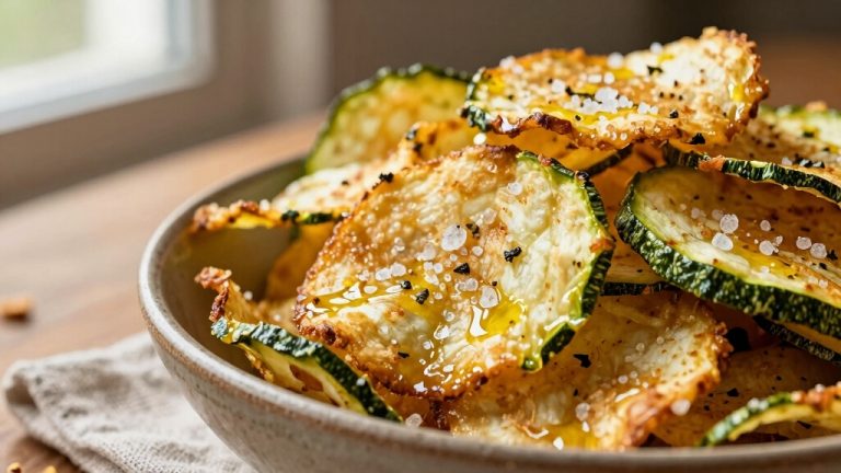 crispy air fried zucchini chips