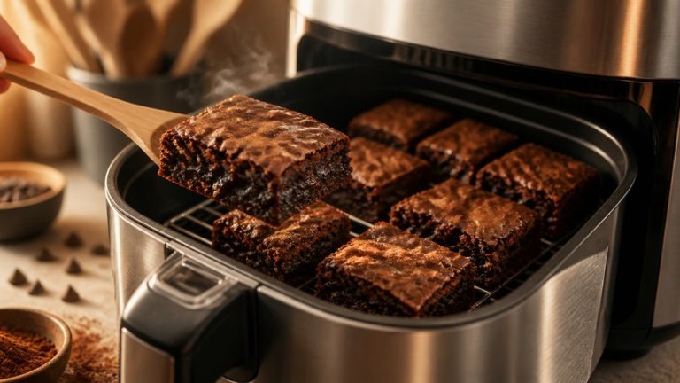 air fried fudgy brownie recipe