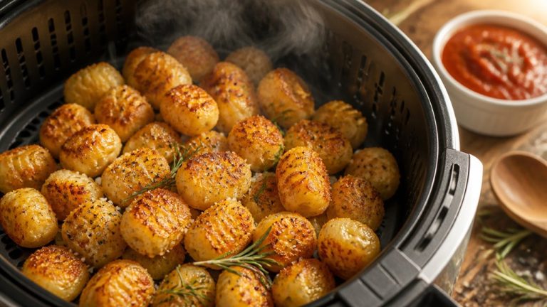 crispy air fried gnocchi delight