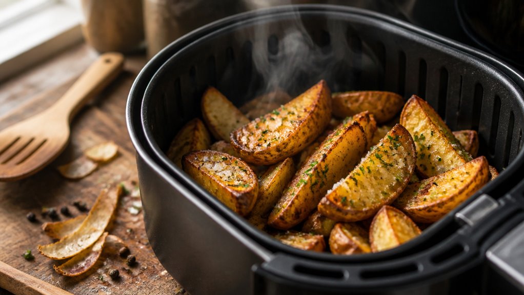 crispy air fried potato slices