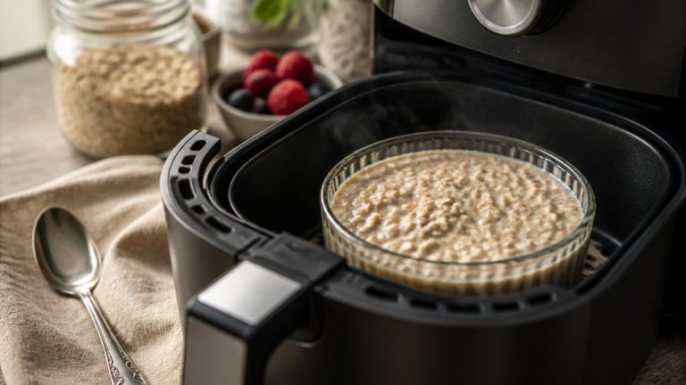 oatmeal cooked in airfryer