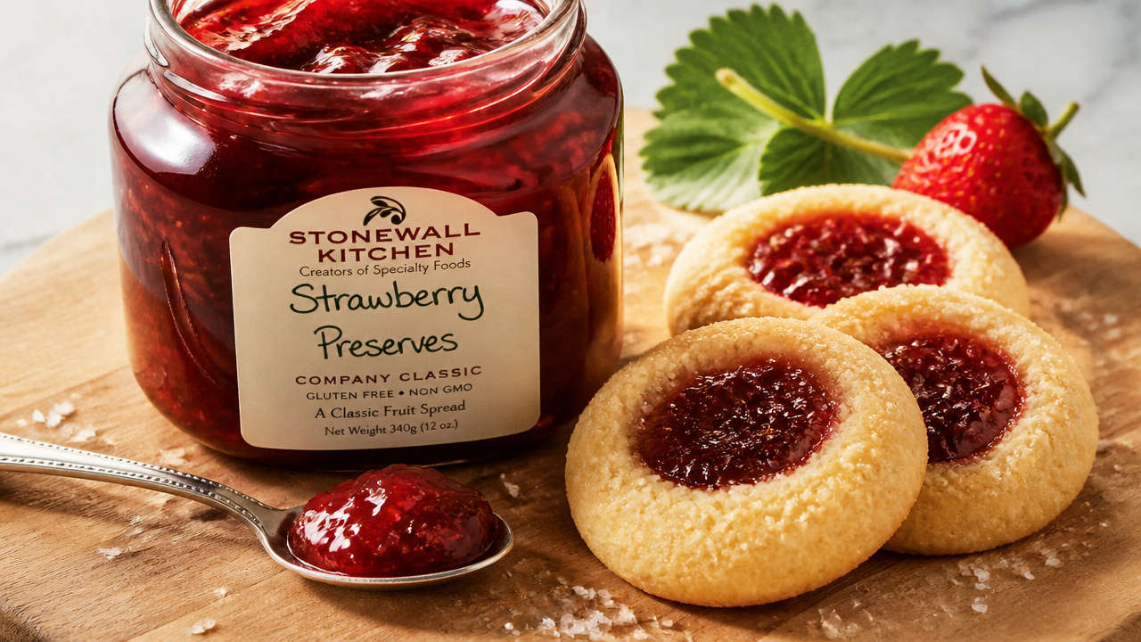 best strawberry preserves for thumbprint cookies