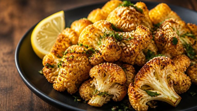 crispy air fried cauliflower