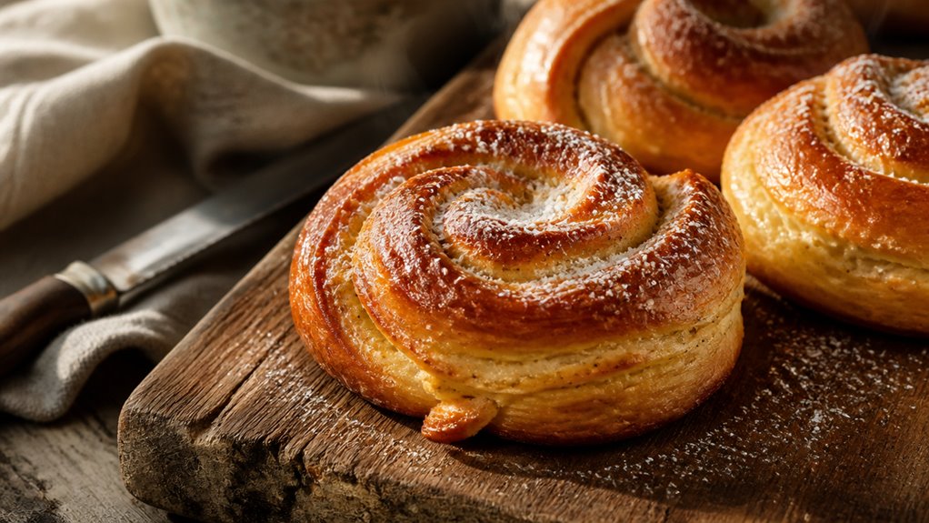 sourdough cardamom sweet buns