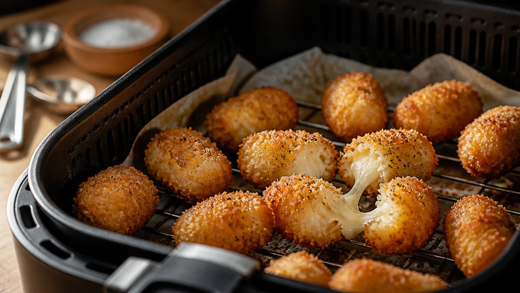 air fried crispy cheese curds