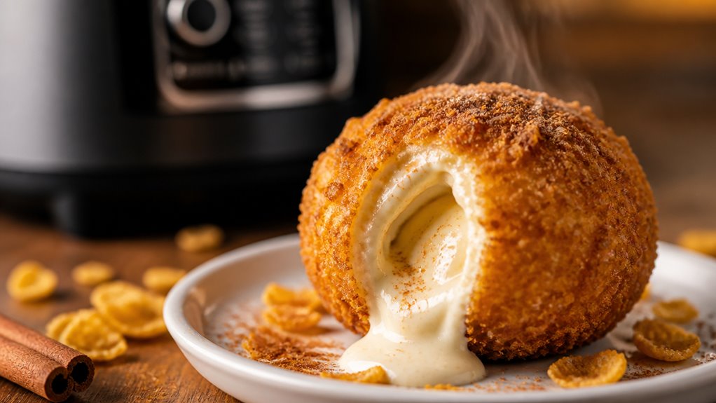 air fried crispy ice cream