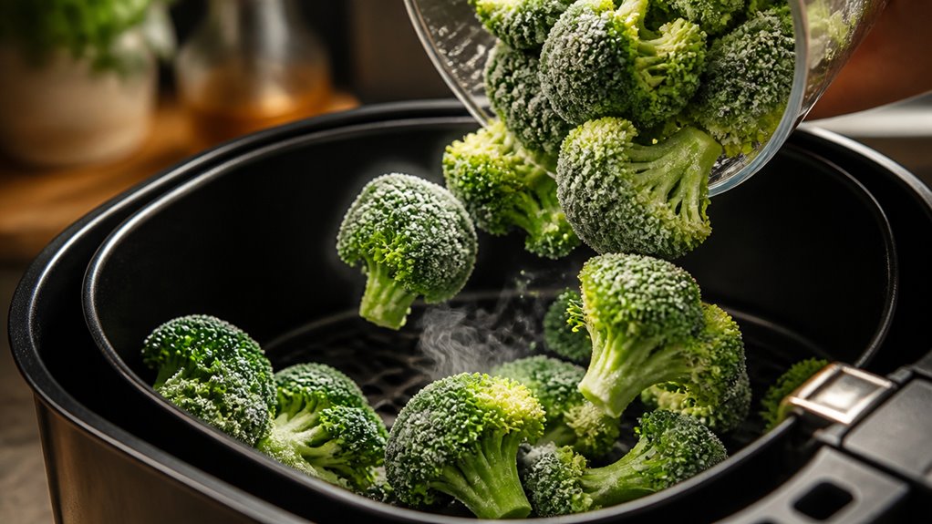 air fry frozen broccoli directly